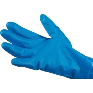 синие технические перчатки 
